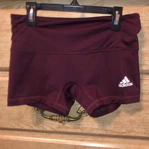 Maroon adidas spandex